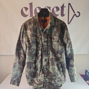 PacSun Men's Green Camouflage Field Jacket